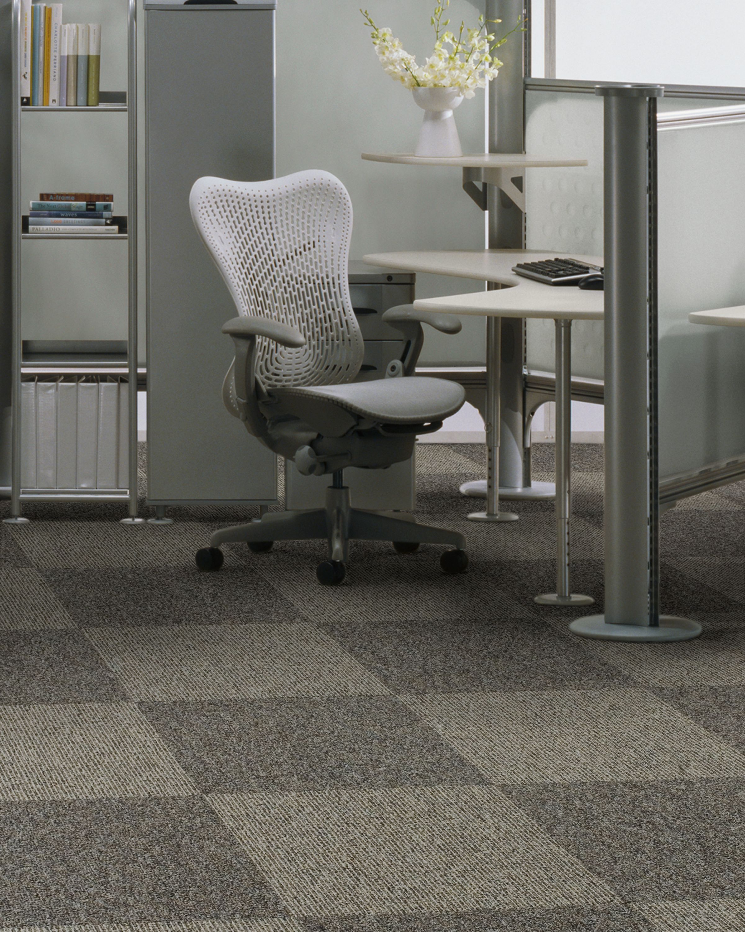 Interface Brushed and Grooved carpet tile in modern office  image number 8